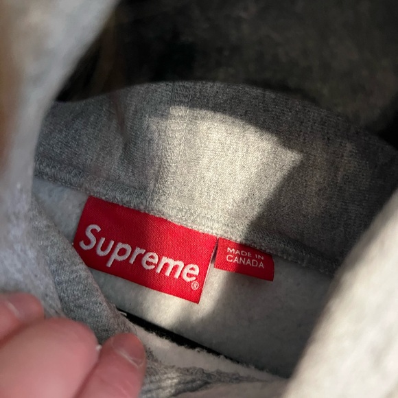 Supreme Gray Hoodie - Picture 2 of 2